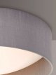 LED Semi Flush Ceiling Light, 40cm